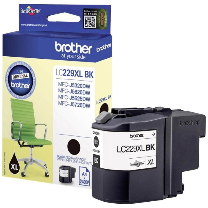 Brother Musteet LC229XLBK LC-229XL Musta ryhmässä TIETOKOONET & TARVIKKEET / Tulostimet & Tarvikkeet / Musteet ja väriaineet / Toner / Brother @ TP E-commerce Nordic AB (C26076)