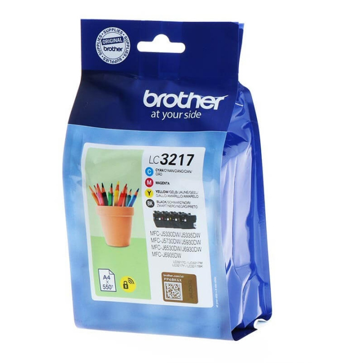 Brother Musteet LC3217VALDR LC-3217 Multipack ryhmässä TIETOKOONET & TARVIKKEET / Tulostimet & Tarvikkeet / Musteet ja väriaineet / Toner / Brother @ TP E-commerce Nordic AB (C26098)