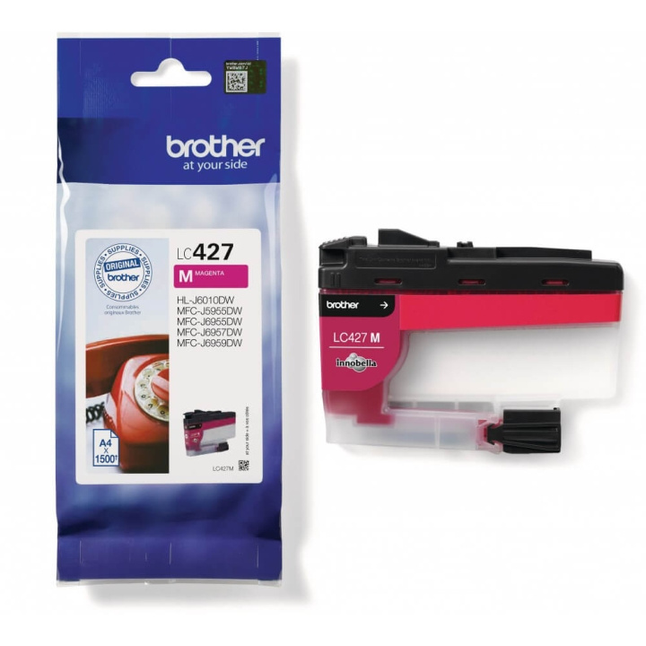 BROTHER Ink LC427M LC-427 Magenta ryhmässä TIETOKOONET & TARVIKKEET / Tulostimet & Tarvikkeet / Musteet ja väriaineet / Toner / Brother @ TP E-commerce Nordic AB (C26160)