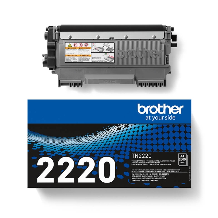 Brother Toner TN2220 TN-2220 Musta ryhmässä TIETOKOONET & TARVIKKEET / Tulostimet & Tarvikkeet / Musteet ja väriaineet / Mustepatruunat / Brother @ TP E-commerce Nordic AB (C26184)