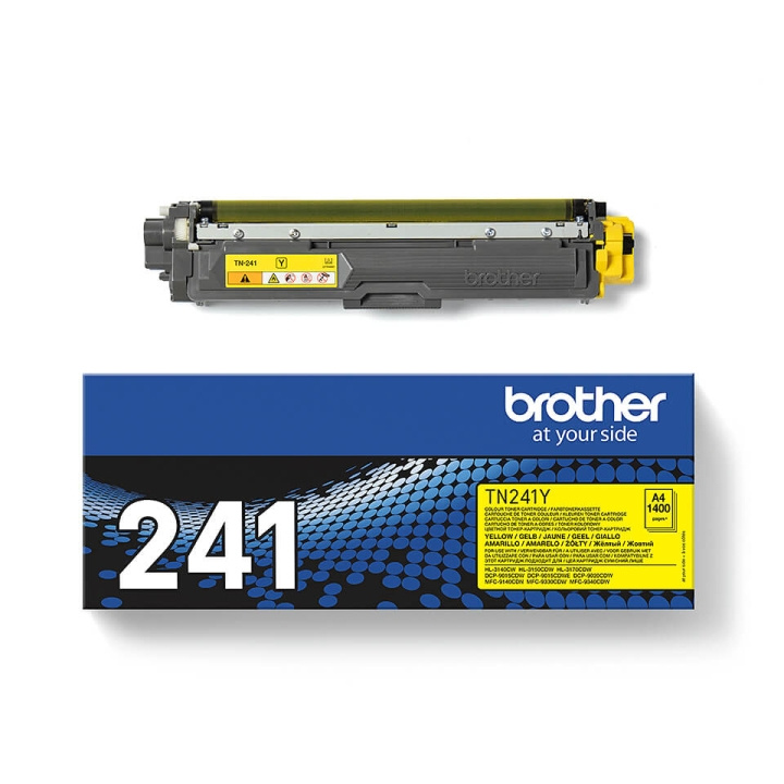 Brother Toner TN241Y TN-241 Keltainen ryhmässä TIETOKOONET & TARVIKKEET / Tulostimet & Tarvikkeet / Musteet ja väriaineet / Toner / Brother @ TP E-commerce Nordic AB (C26195)