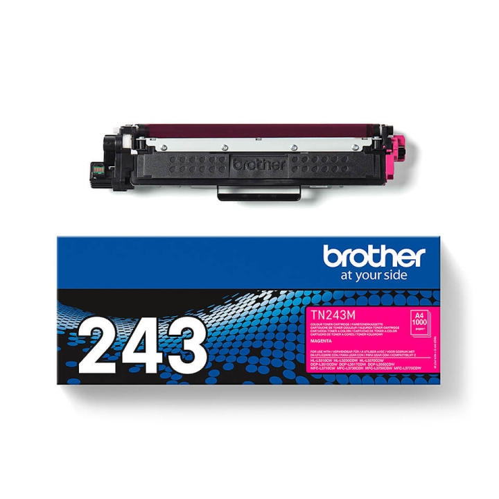 Brother Toner TN243M TN-243 Magenta ryhmässä TIETOKOONET & TARVIKKEET / Tulostimet & Tarvikkeet / Musteet ja väriaineet / Toner / Brother @ TP E-commerce Nordic AB (C26204)