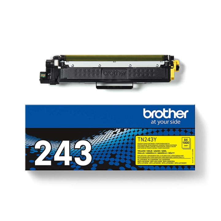 Brother Toner TN243Y TN-243 Keltainen ryhmässä TIETOKOONET & TARVIKKEET / Tulostimet & Tarvikkeet / Musteet ja väriaineet / Toner / Brother @ TP E-commerce Nordic AB (C26205)