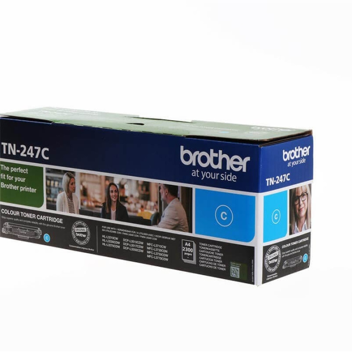 Brother Toner TN247C TN-247 Cyan ryhmässä TIETOKOONET & TARVIKKEET / Tulostimet & Tarvikkeet / Musteet ja väriaineet / Rummut / Brother @ TP E-commerce Nordic AB (C26213)