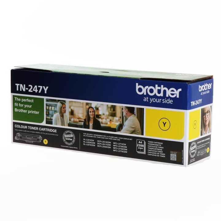 Brother Toner TN247Y TN-247 Keltainen ryhmässä TIETOKOONET & TARVIKKEET / Tulostimet & Tarvikkeet / Musteet ja väriaineet / Toner / Brother @ TP E-commerce Nordic AB (C26215)