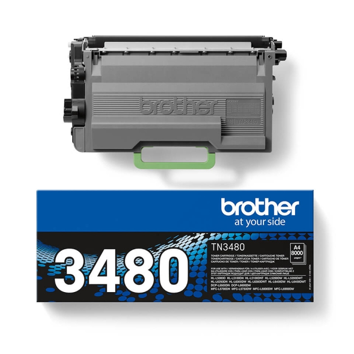 Brother Toner TN3480 TN-3480 Musta ryhmässä TIETOKOONET & TARVIKKEET / Tulostimet & Tarvikkeet / Musteet ja väriaineet / Toner / Brother @ TP E-commerce Nordic AB (C26249)