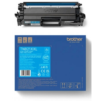 BROTHER Toner TN821XXLC TN-821XXL Cyan ryhmässä TIETOKOONET & TARVIKKEET / Tulostimet & Tarvikkeet / Musteet ja väriaineet / Mustepatruunat / Brother @ TP E-commerce Nordic AB (C26286)