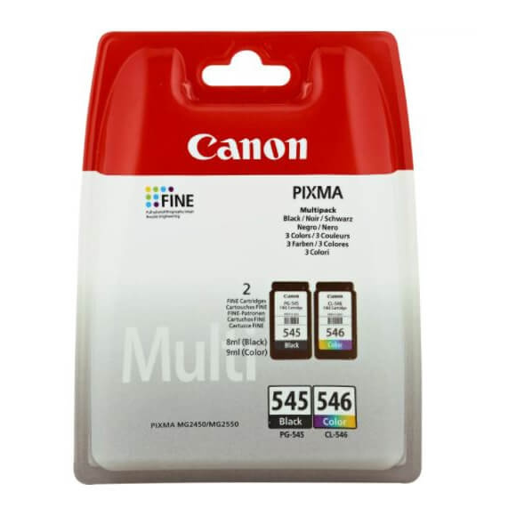 Canon Musteet 8287B005 PG-545/CL-546 Multipack ryhmässä TIETOKOONET & TARVIKKEET / Tulostimet & Tarvikkeet / Musteet ja väriaineet / Toner / Canon @ TP E-commerce Nordic AB (C26329)