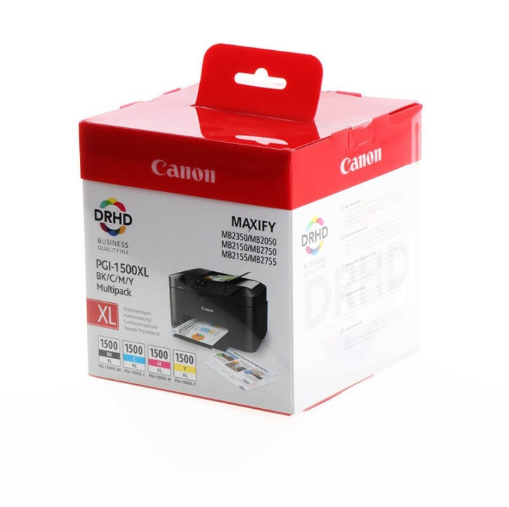 Canon Musteet 9182B004 PGI-1500XL Multipack ryhmässä TIETOKOONET & TARVIKKEET / Tulostimet & Tarvikkeet / Musteet ja väriaineet / Toner / Canon @ TP E-commerce Nordic AB (C26338)