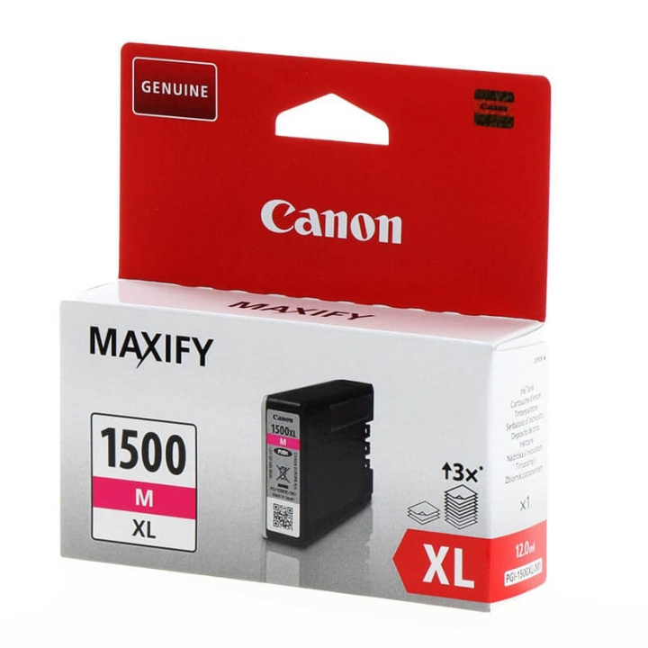 Canon Musteet 9194B001 PGI-1500XL Magenta ryhmässä TIETOKOONET & TARVIKKEET / Tulostimet & Tarvikkeet / Musteet ja väriaineet / Toner / Canon @ TP E-commerce Nordic AB (C26340)