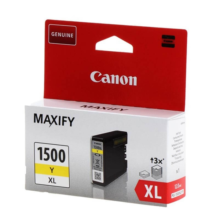 Canon Musteet 9195B001 PGI-1500XL Keltainen ryhmässä TIETOKOONET & TARVIKKEET / Tulostimet & Tarvikkeet / Musteet ja väriaineet / Toner / Canon @ TP E-commerce Nordic AB (C26341)