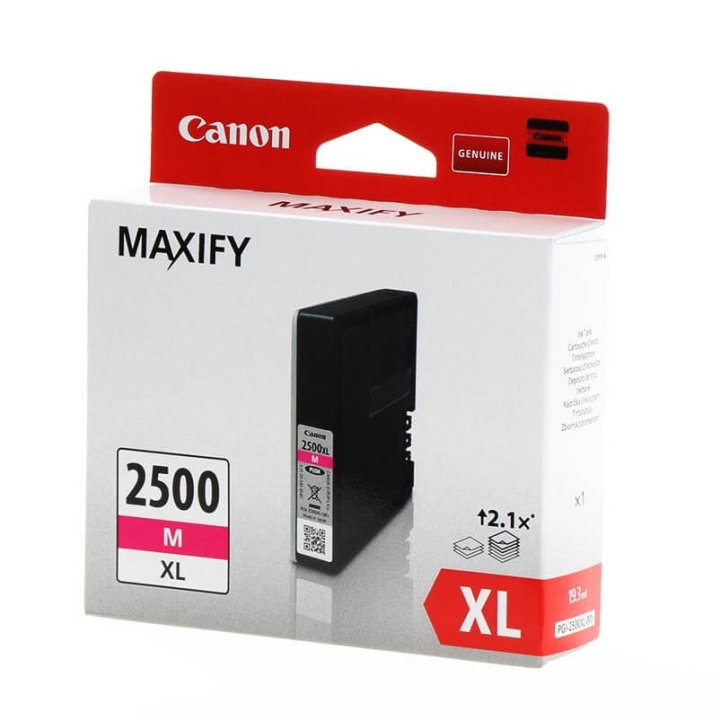 Canon Musteet 9266B001 PGI-2500XL Magenta ryhmässä TIETOKOONET & TARVIKKEET / Tulostimet & Tarvikkeet / Musteet ja väriaineet / Toner / Canon @ TP E-commerce Nordic AB (C26347)