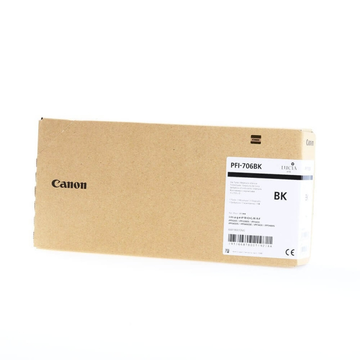 CANON Ink 6681B001 PFI-706 Black ryhmässä TIETOKOONET & TARVIKKEET / Tulostimet & Tarvikkeet / Musteet ja väriaineet / Toner / Canon @ TP E-commerce Nordic AB (C26360)