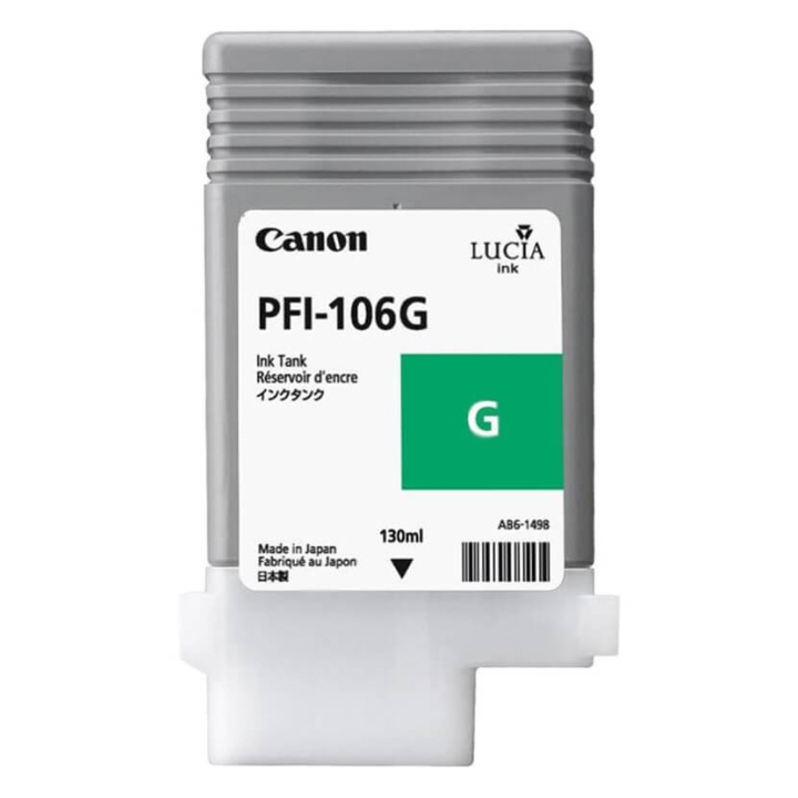 CANON Ink 6628B001 PFI-106 Green ryhmässä TIETOKOONET & TARVIKKEET / Tulostimet & Tarvikkeet / Musteet ja väriaineet / Toner / Canon @ TP E-commerce Nordic AB (C26379)