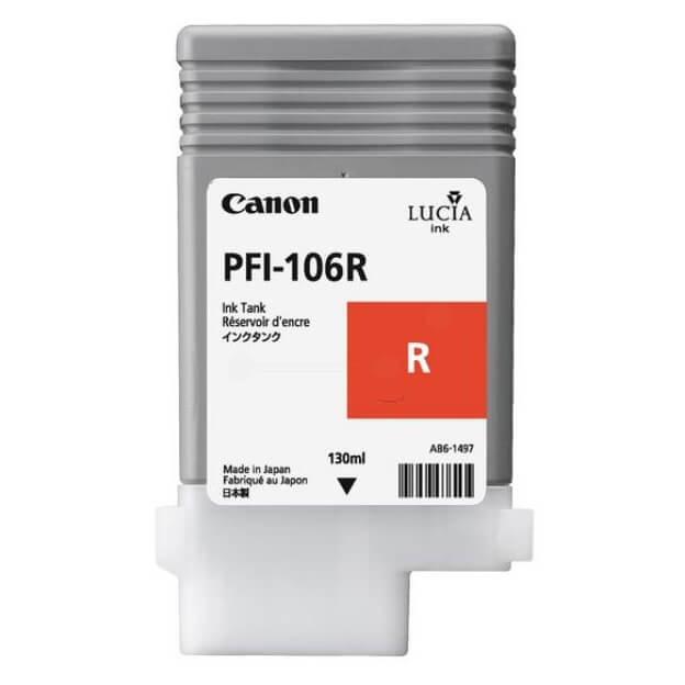 CANON Ink 6627B001 PFI-106 Red ryhmässä TIETOKOONET & TARVIKKEET / Tulostimet & Tarvikkeet / Musteet ja väriaineet / Toner / Canon @ TP E-commerce Nordic AB (C26386)