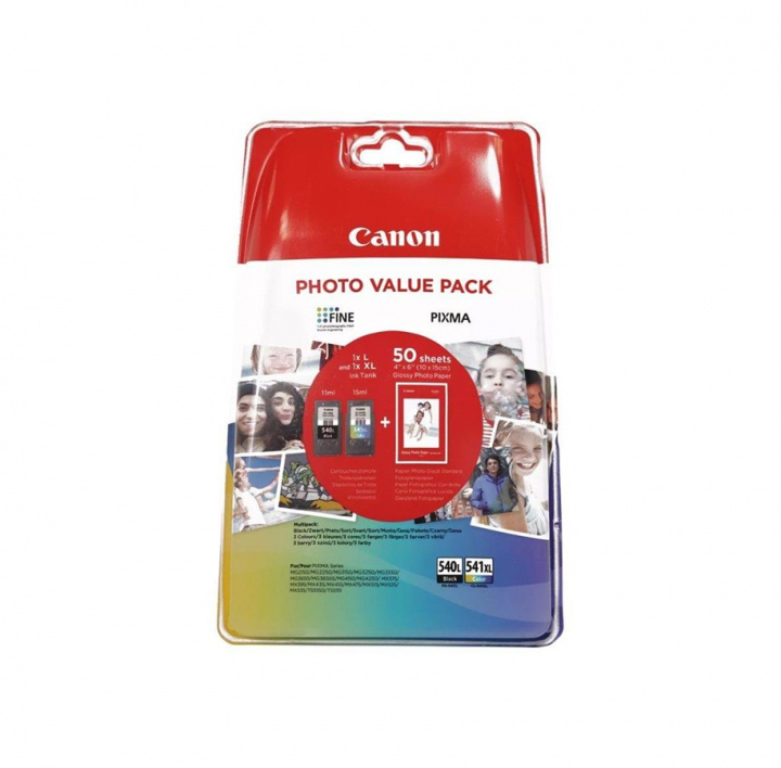 CANON Ink 5224B007 PG-540L/CL-541XL Multipack ryhmässä TIETOKOONET & TARVIKKEET / Tulostimet & Tarvikkeet / Musteet ja väriaineet / Toner / Canon @ TP E-commerce Nordic AB (C26387)