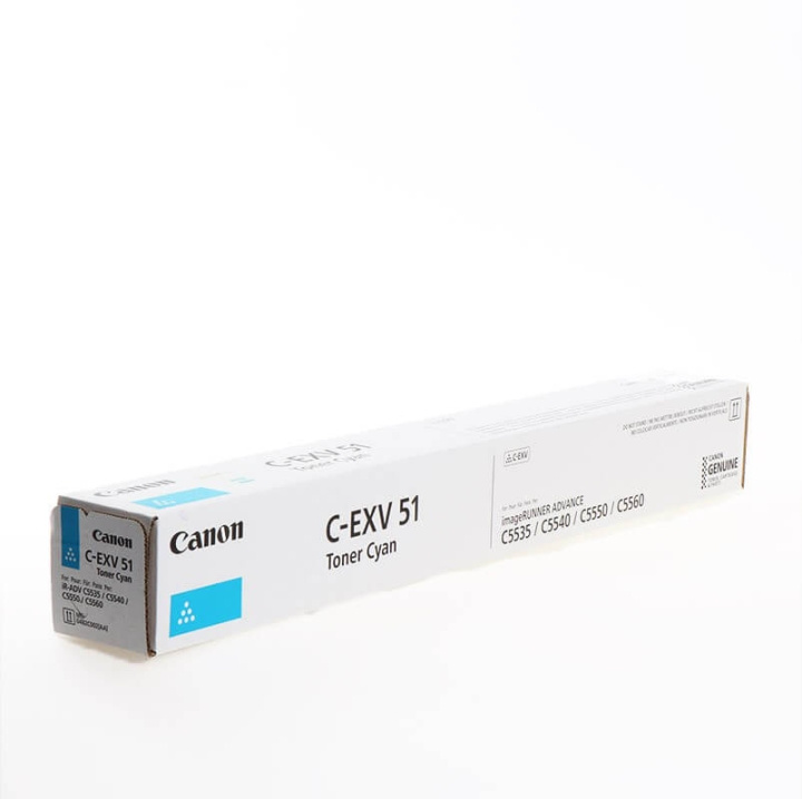 Canon Toner 0482C002 C-EXV 51 Cyan ryhmässä TIETOKOONET & TARVIKKEET / Tulostimet & Tarvikkeet / Musteet ja väriaineet / Toner / Canon @ TP E-commerce Nordic AB (C26398)