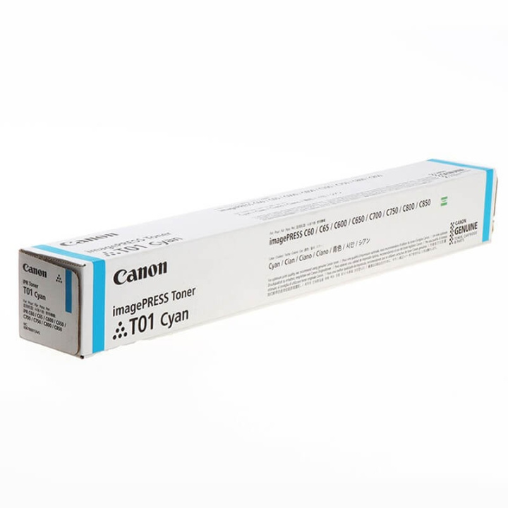 Canon Toner 8067B001 T01 Cyan ryhmässä TIETOKOONET & TARVIKKEET / Tulostimet & Tarvikkeet / Musteet ja väriaineet / Toner / Canon @ TP E-commerce Nordic AB (C26428)