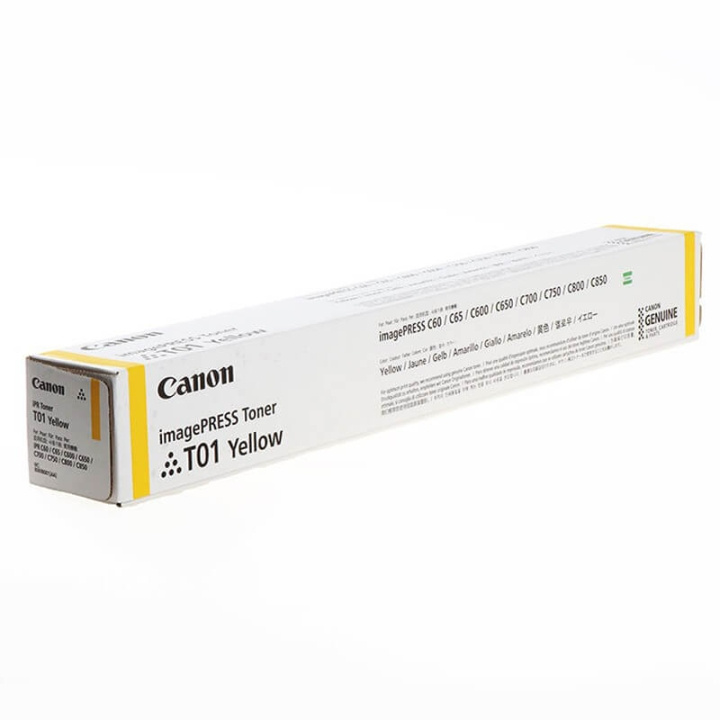 Canon Toner 8069B001 T01 Keltainen ryhmässä TIETOKOONET & TARVIKKEET / Tulostimet & Tarvikkeet / Musteet ja väriaineet / Toner / Canon @ TP E-commerce Nordic AB (C26430)
