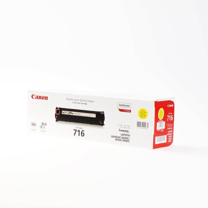 Canon Toner 1977B002 716 Keltainen ryhmässä TIETOKOONET & TARVIKKEET / Tulostimet & Tarvikkeet / Musteet ja väriaineet / Toner / Canon @ TP E-commerce Nordic AB (C26491)