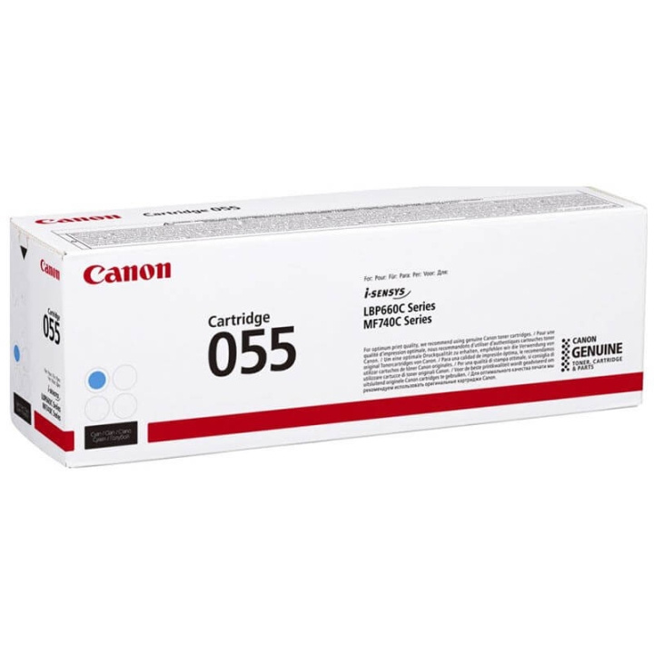 Canon Toner 3015C002 055 Cyan ryhmässä TIETOKOONET & TARVIKKEET / Tulostimet & Tarvikkeet / Musteet ja väriaineet / Toner / Canon @ TP E-commerce Nordic AB (C26524)