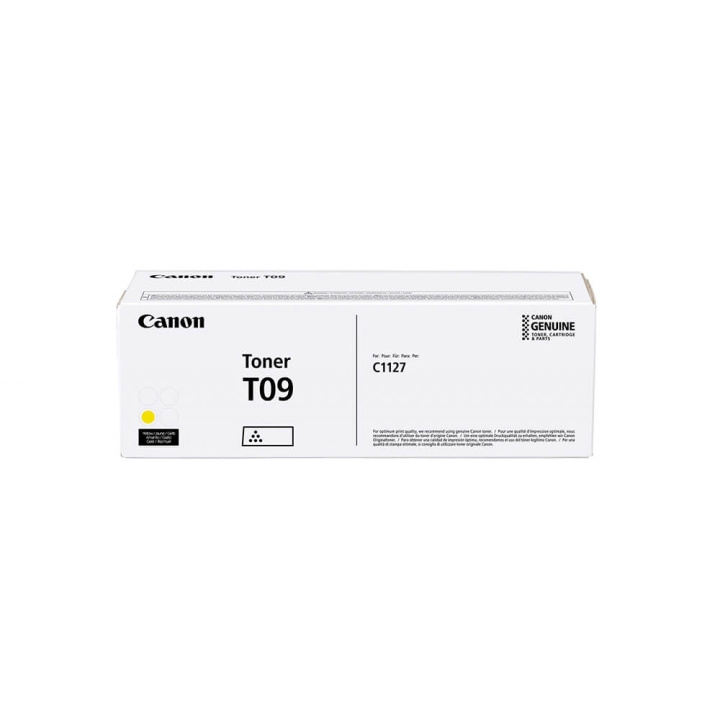 Canon Toner 3017C006 T09 Keltainen ryhmässä TIETOKOONET & TARVIKKEET / Tulostimet & Tarvikkeet / Musteet ja väriaineet / Toner / Canon @ TP E-commerce Nordic AB (C26527)