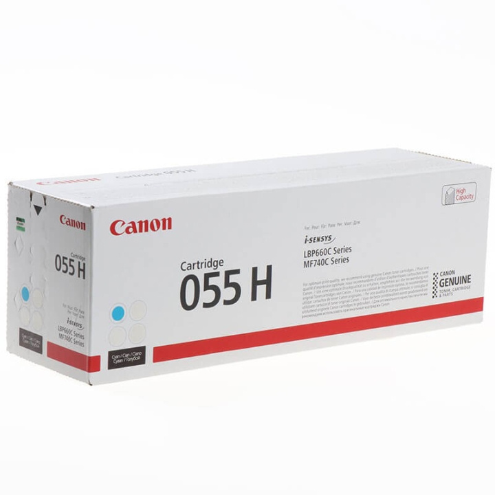 Canon Toner 3019C002 055H Cyan ryhmässä TIETOKOONET & TARVIKKEET / Tulostimet & Tarvikkeet / Musteet ja väriaineet / Toner / Canon @ TP E-commerce Nordic AB (C26530)