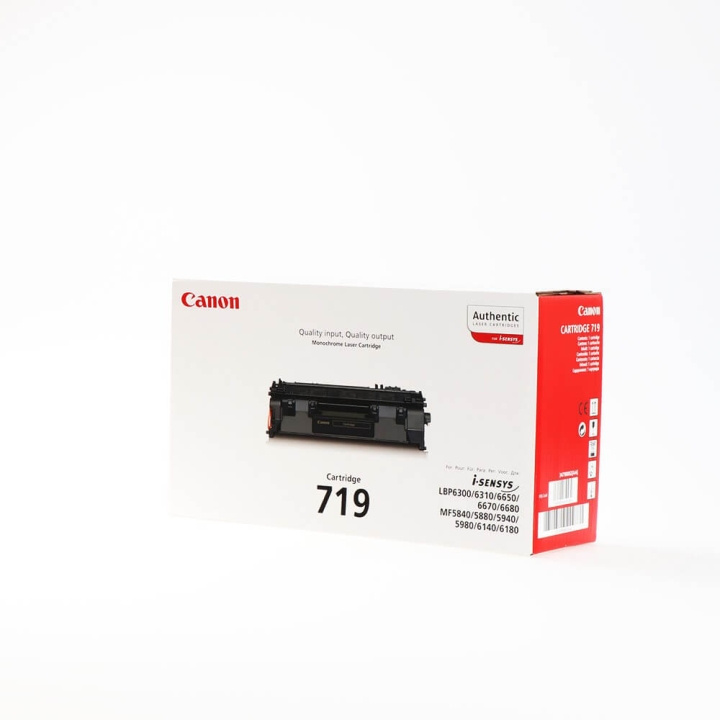 Canon Toner 3479B002 719 Musta ryhmässä TIETOKOONET & TARVIKKEET / Tulostimet & Tarvikkeet / Musteet ja väriaineet / Toner / Canon @ TP E-commerce Nordic AB (C26542)