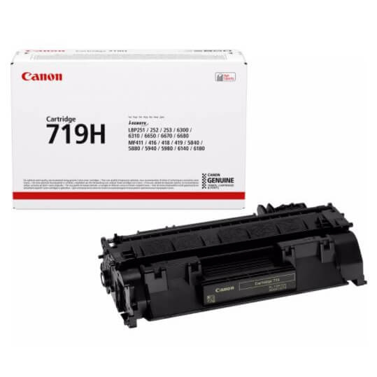 Canon Toner 3480B002 719H Musta ryhmässä TIETOKOONET & TARVIKKEET / Tulostimet & Tarvikkeet / Musteet ja väriaineet / Toner / Canon @ TP E-commerce Nordic AB (C26543)