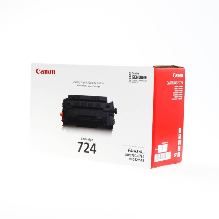 Canon Toner 3481B002 724 Musta ryhmässä TIETOKOONET & TARVIKKEET / Tulostimet & Tarvikkeet / Musteet ja väriaineet / Toner / Canon @ TP E-commerce Nordic AB (C26544)