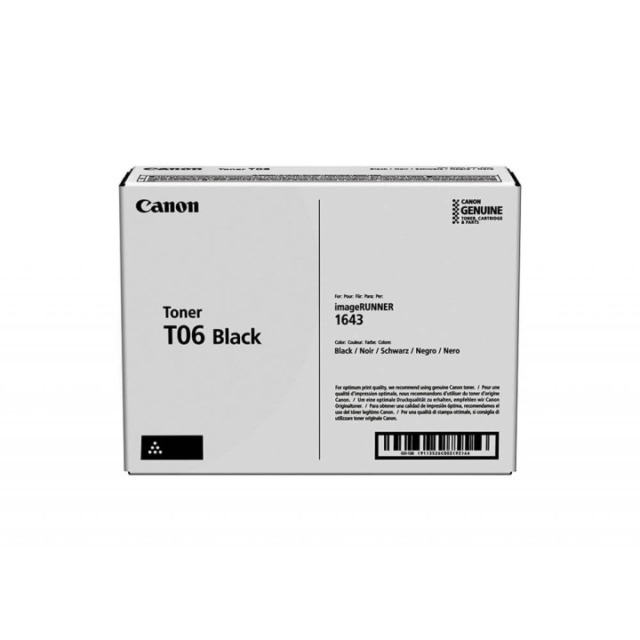 Canon Toner 3526C002 T06 Musta ryhmässä TIETOKOONET & TARVIKKEET / Tulostimet & Tarvikkeet / Musteet ja väriaineet / Toner / Canon @ TP E-commerce Nordic AB (C26549)