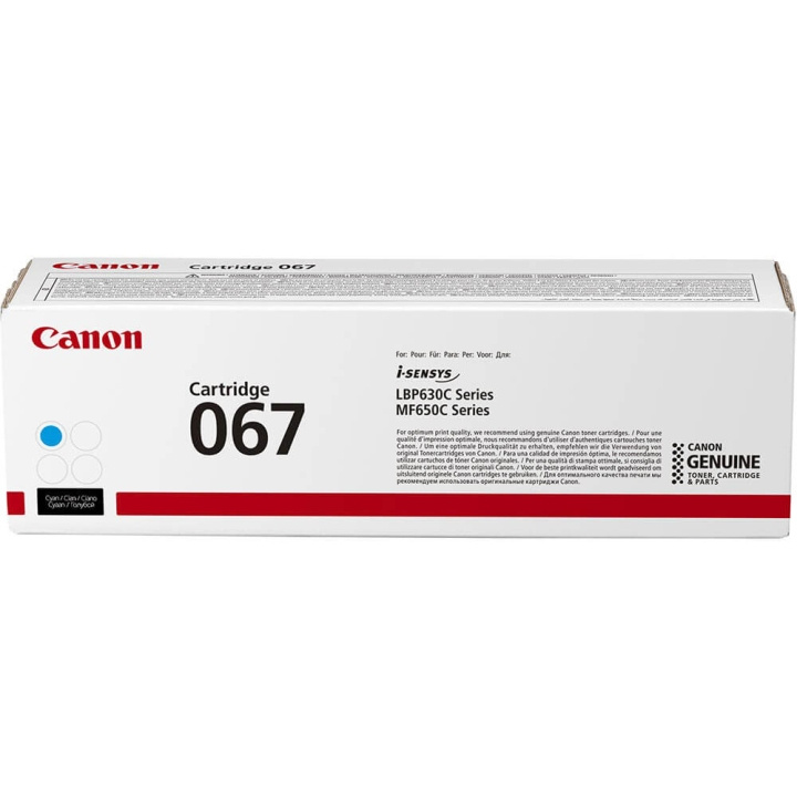 CANON Toner 5101C002 067 Cyan ryhmässä TIETOKOONET & TARVIKKEET / Tulostimet & Tarvikkeet / Musteet ja väriaineet / Toner / Canon @ TP E-commerce Nordic AB (C26607)