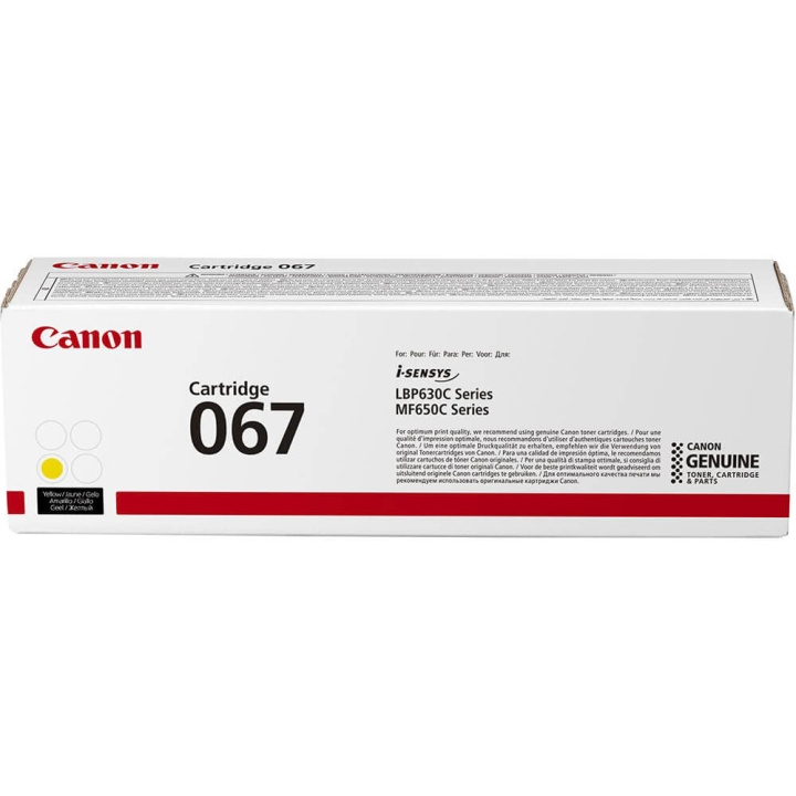 CANON Toner 5099C002 067 Yellow ryhmässä TIETOKOONET & TARVIKKEET / Tulostimet & Tarvikkeet / Musteet ja väriaineet / Toner / Canon @ TP E-commerce Nordic AB (C26609)