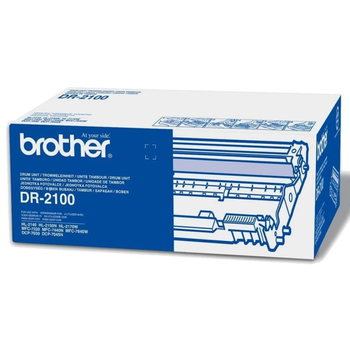 Brother Rumpu DR2100 DR-2100 Musta ryhmässä TIETOKOONET & TARVIKKEET / Tulostimet & Tarvikkeet / Musteet ja väriaineet / Rummut / Brother @ TP E-commerce Nordic AB (C26618)