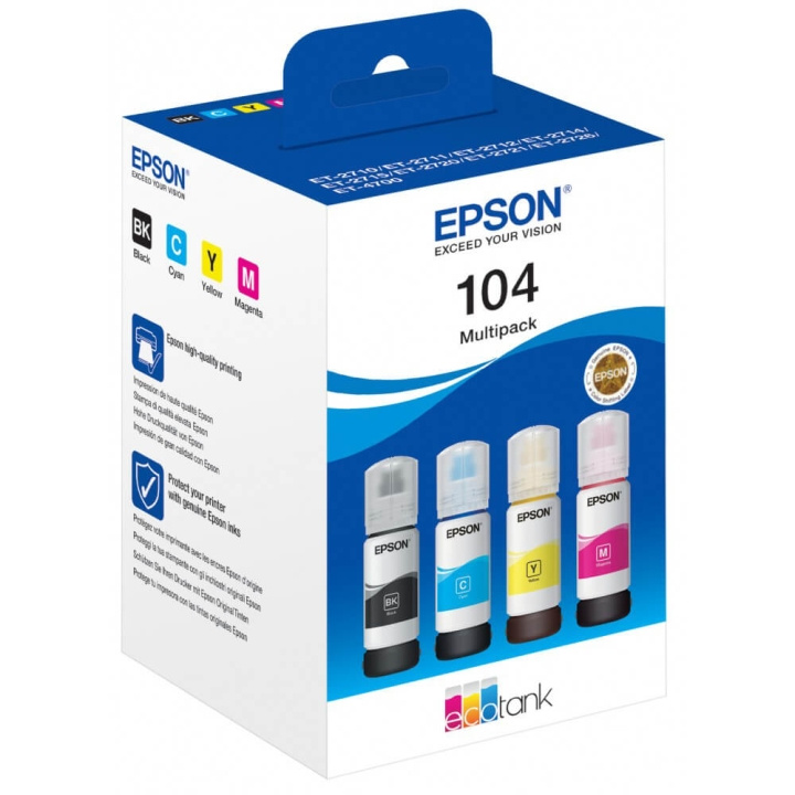 EPSON Musteet C13T00P640 104 Multipack ryhmässä TIETOKOONET & TARVIKKEET / Tulostimet & Tarvikkeet / Musteet ja väriaineet / Mustepatruunat / Epson @ TP E-commerce Nordic AB (C26674)