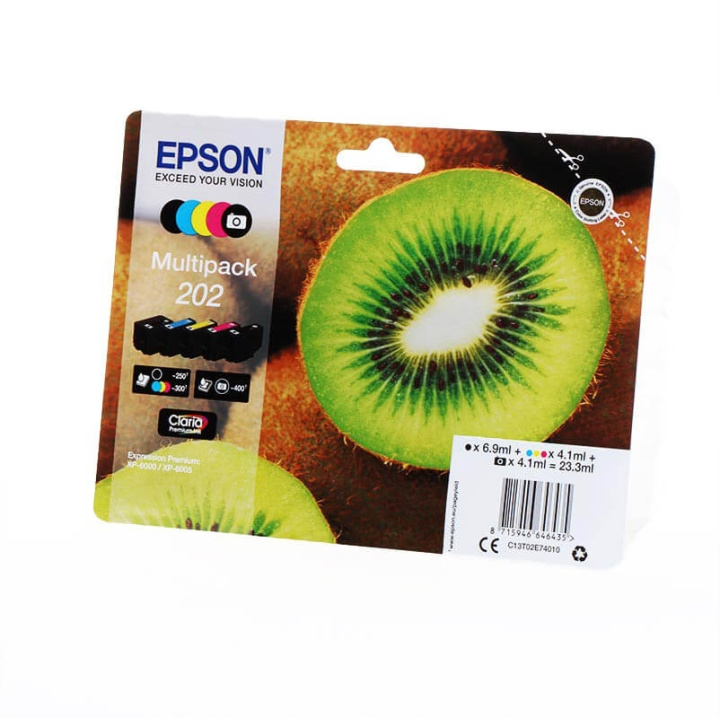 EPSON Musteet C13T02E74010 202 Multipack Kiwi ryhmässä TIETOKOONET & TARVIKKEET / Tulostimet & Tarvikkeet / Musteet ja väriaineet / Mustepatruunat / Epson @ TP E-commerce Nordic AB (C26676)