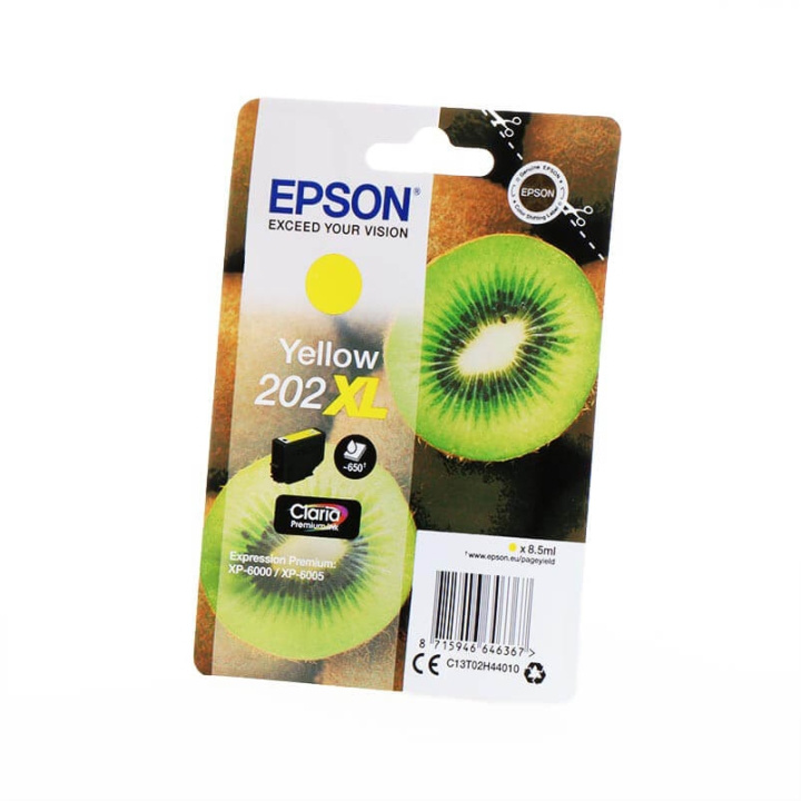 EPSON Musteet C13T02H44010 202XL Keltainen Kiwi ryhmässä TIETOKOONET & TARVIKKEET / Tulostimet & Tarvikkeet / Musteet ja väriaineet / Mustepatruunat / Epson @ TP E-commerce Nordic AB (C26681)