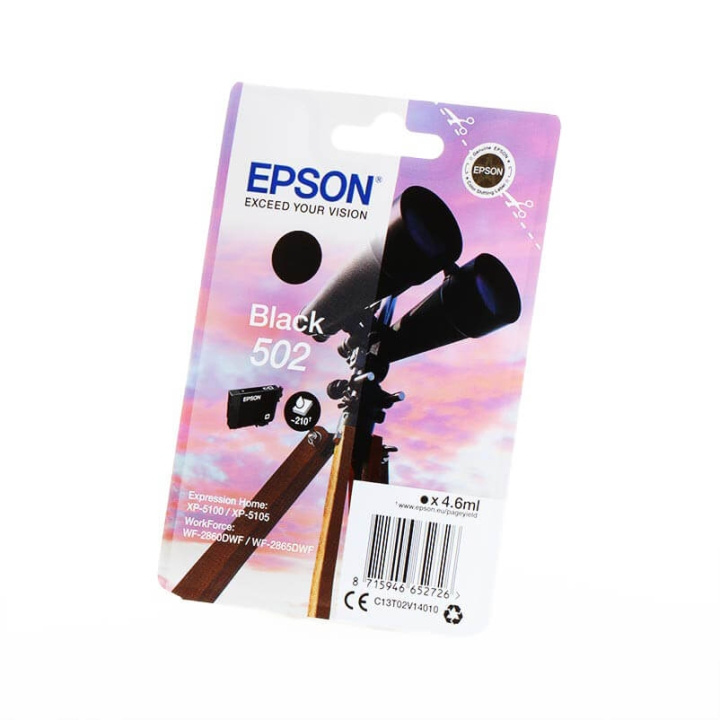 EPSON Musteet C13T02V14010 502 Musta Binoculars ryhmässä TIETOKOONET & TARVIKKEET / Tulostimet & Tarvikkeet / Musteet ja väriaineet / Mustepatruunat / Epson @ TP E-commerce Nordic AB (C26683)