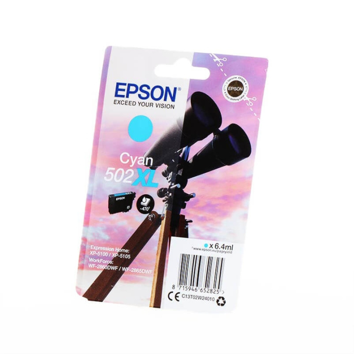 EPSON Musteet C13T02W24010 502XL Cyan Binoculars ryhmässä TIETOKOONET & TARVIKKEET / Tulostimet & Tarvikkeet / Musteet ja väriaineet / Mustepatruunat / Epson @ TP E-commerce Nordic AB (C26686)