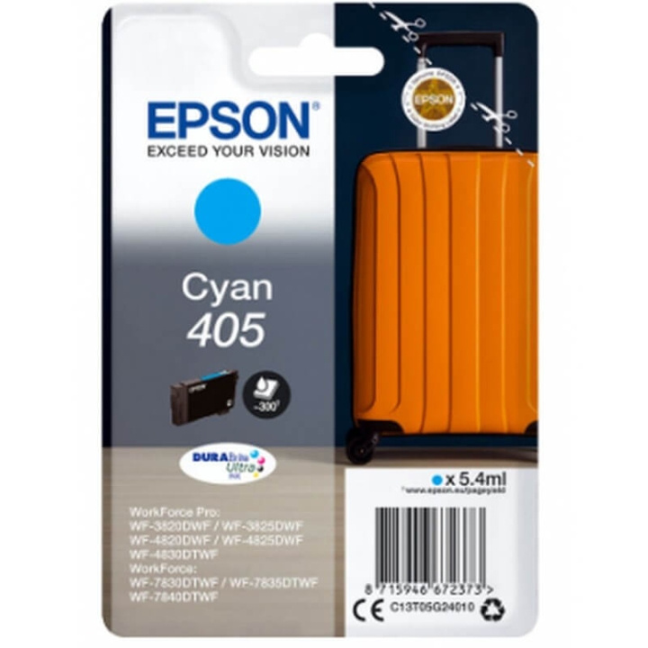 EPSON Musteet C13T05G24010 405 Cyan Suitcase ryhmässä TIETOKOONET & TARVIKKEET / Tulostimet & Tarvikkeet / Musteet ja väriaineet / Mustepatruunat / Epson @ TP E-commerce Nordic AB (C26710)