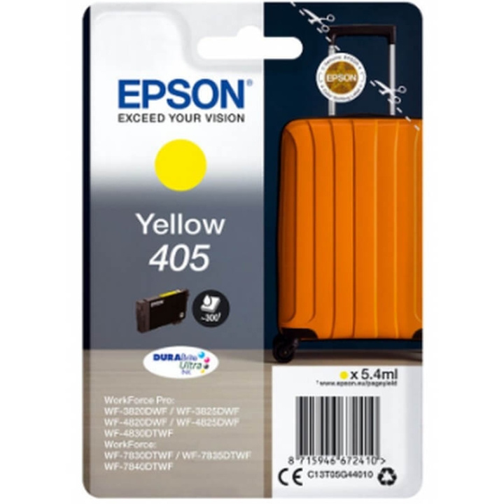 EPSON Musteet C13T05G44010 405 Keltainen Suitcase ryhmässä TIETOKOONET & TARVIKKEET / Tulostimet & Tarvikkeet / Musteet ja väriaineet / Mustepatruunat / Epson @ TP E-commerce Nordic AB (C26712)