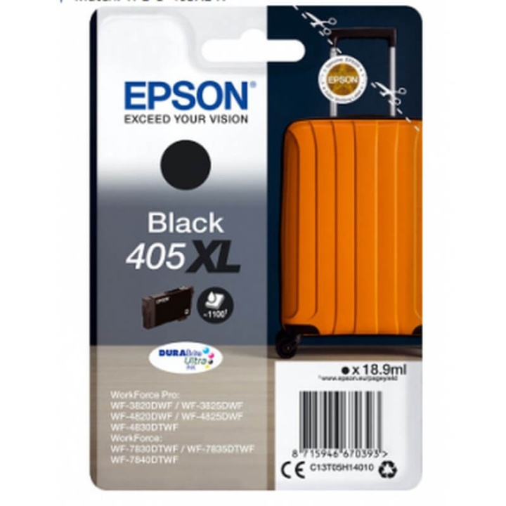EPSON Musteet C13T05H14010 405XL Musta Suitcase ryhmässä TIETOKOONET & TARVIKKEET / Tulostimet & Tarvikkeet / Musteet ja väriaineet / Mustepatruunat / Epson @ TP E-commerce Nordic AB (C26714)