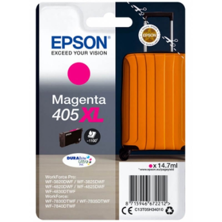 EPSON Musteet C13T05H34010 405XL Magenta Suitcase ryhmässä TIETOKOONET & TARVIKKEET / Tulostimet & Tarvikkeet / Musteet ja väriaineet / Mustepatruunat / Epson @ TP E-commerce Nordic AB (C26716)