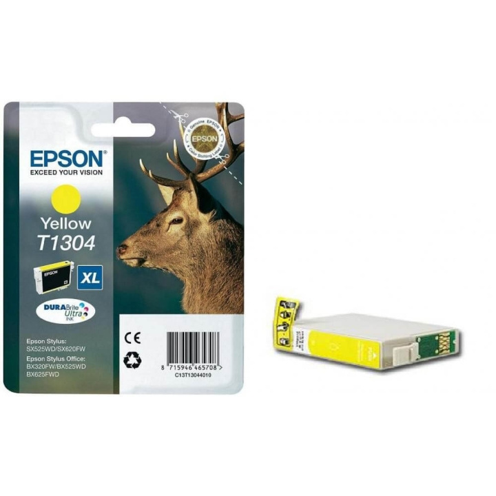 EPSON Musteet C13T13044012 T1304 Keltainen Stag ryhmässä TIETOKOONET & TARVIKKEET / Tulostimet & Tarvikkeet / Musteet ja väriaineet / Mustepatruunat / Epson @ TP E-commerce Nordic AB (C26761)