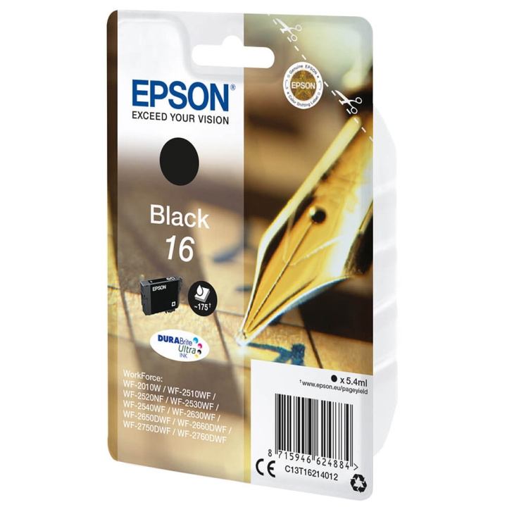 EPSON Musteet C13T16214012 16 Musta Crossword ryhmässä TIETOKOONET & TARVIKKEET / Tulostimet & Tarvikkeet / Musteet ja väriaineet / Mustepatruunat / Epson @ TP E-commerce Nordic AB (C26763)