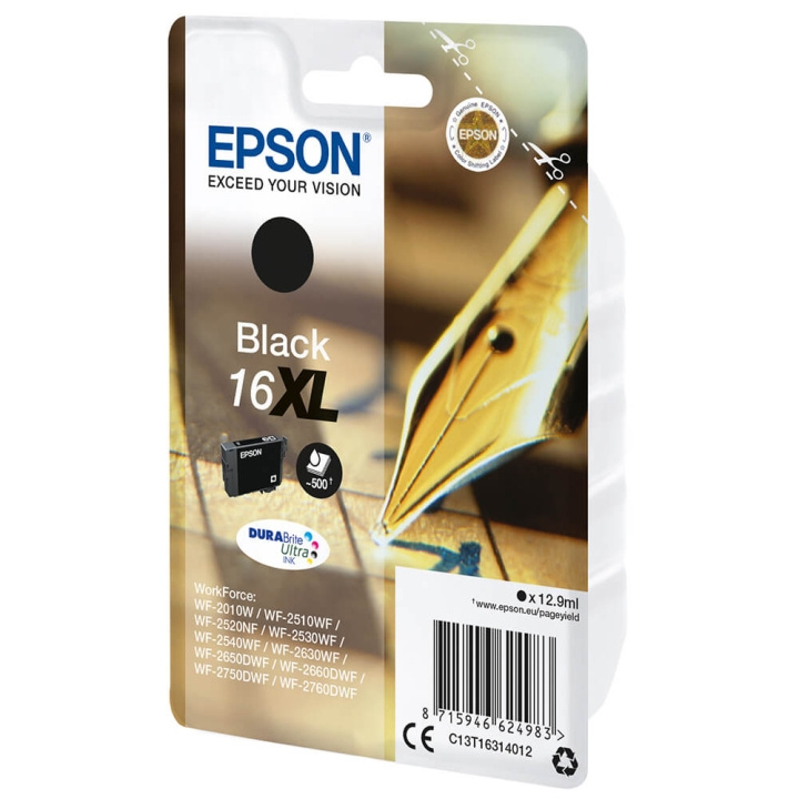 EPSON Musteet C13T16314012 16XL Musta Crossword ryhmässä TIETOKOONET & TARVIKKEET / Tulostimet & Tarvikkeet / Musteet ja väriaineet / Mustepatruunat / Epson @ TP E-commerce Nordic AB (C26768)