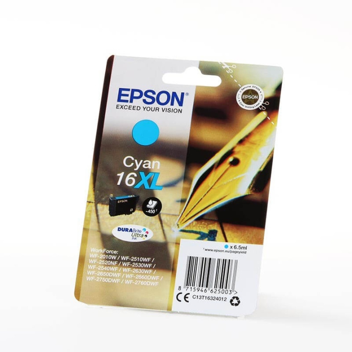 EPSON Musteet C13T16324012 16XL Cyan Crossword ryhmässä TIETOKOONET & TARVIKKEET / Tulostimet & Tarvikkeet / Musteet ja väriaineet / Mustepatruunat / Epson @ TP E-commerce Nordic AB (C26769)