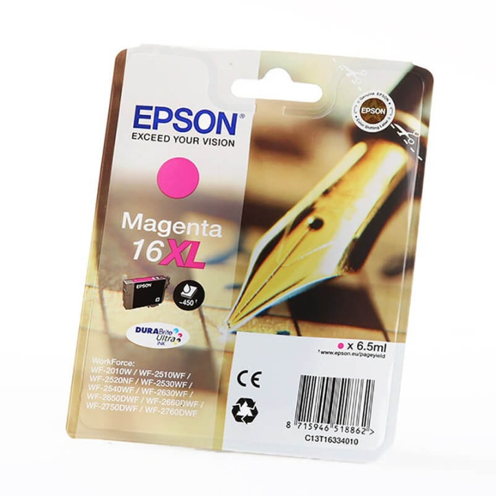 EPSON Musteet C13T16334012 16XL Magenta Crossword ryhmässä TIETOKOONET & TARVIKKEET / Tulostimet & Tarvikkeet / Musteet ja väriaineet / Mustepatruunat / Epson @ TP E-commerce Nordic AB (C26770)