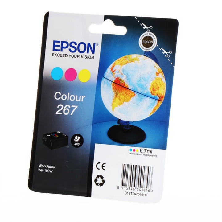 EPSON Musteet C13T26704010 267 Colour Globe ryhmässä TIETOKOONET & TARVIKKEET / Tulostimet & Tarvikkeet / Musteet ja väriaineet / Mustepatruunat / Epson @ TP E-commerce Nordic AB (C26795)