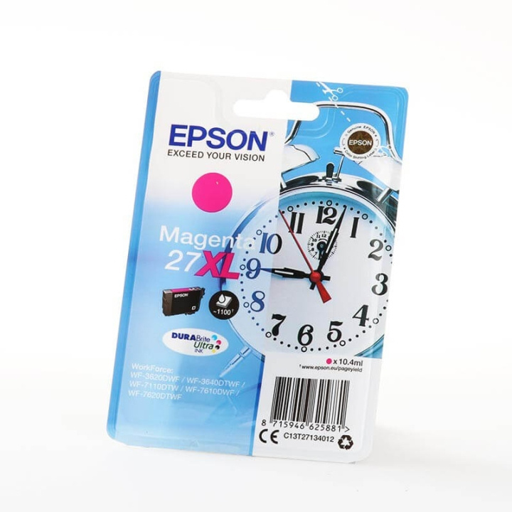 EPSON Musteet C13T27134012 27XL Magenta Alarm Clock ryhmässä TIETOKOONET & TARVIKKEET / Tulostimet & Tarvikkeet / Musteet ja väriaineet / Mustepatruunat / Epson @ TP E-commerce Nordic AB (C26803)